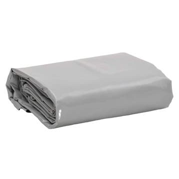 vidaXL Dekzeil 650 g/m² 3x4 m grijs, Verzenden, Nieuw