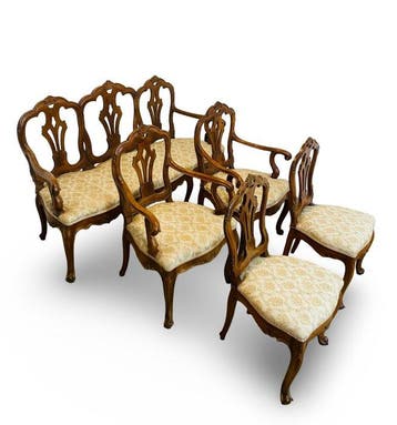 Set salotto antico in stile rococo – Provenienza Veneto -