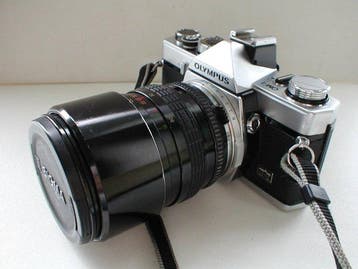 Olympus OM-1 reflexcamera met Sigma 28-80mm lens Appareil, Audio, Tv en Foto, Fotocamera's Analoog, Nieuw