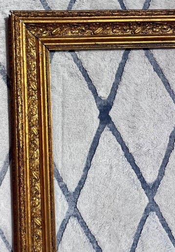 Cadre - Fonte, Cèdre - Grande feuille dor antique