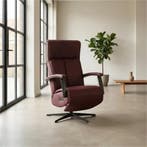 Leren relaxfauteuil met hartbalans Pure - Toledo Bordeaux, Bohemian, Industrieel, Modern, Scandinavisch, Nieuw, Ophalen of Verzenden
