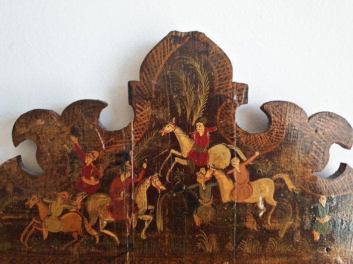 Qajar mirror - Hout - Central Asia - Qajar dynastie, Antiquités & Art, Art | Art non-occidental