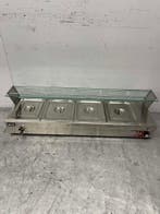 RVS Bain marie 4 x 1/2 GN 122 cm 230V Horeca, Ophalen of Verzenden, Nieuw in verpakking