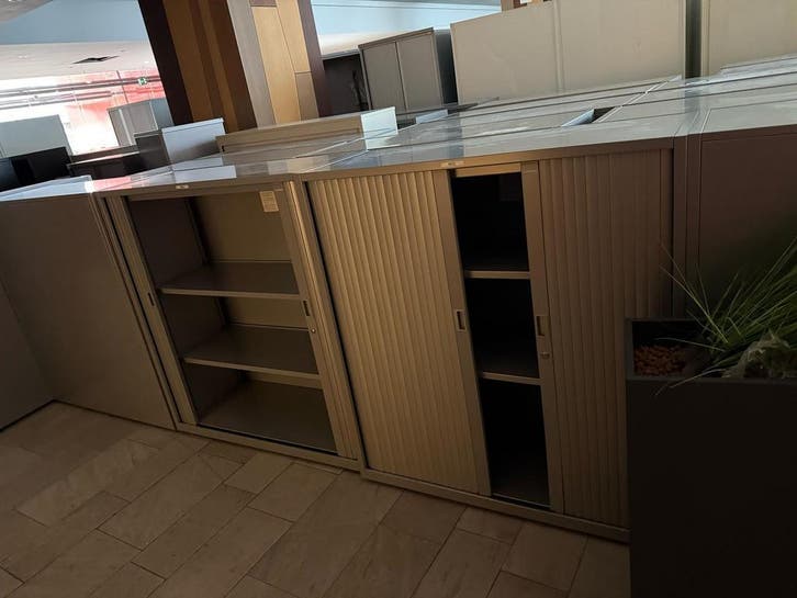 Archiefkast - Roldeurkast - Merk Gispen - 120x120x45 cm, Huis en Inrichting, Kasten | Roldeurkasten en Archiefkasten, Met slot