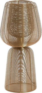 2dekans | Light & Living Tafellamp Aboso - Goud - Ø24cm -, Ophalen of Verzenden, Nieuw