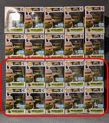 Funko - Funko Pop 10 x | #1749 TMNT Turtles Michelangelo LE