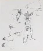 Jean Rustin (1925-2013) - Personnages, dessin original à