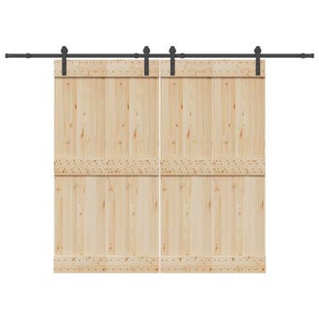 vidaXL Doos met onderdelen voor schuifdeur 427 cm staal, Verzenden