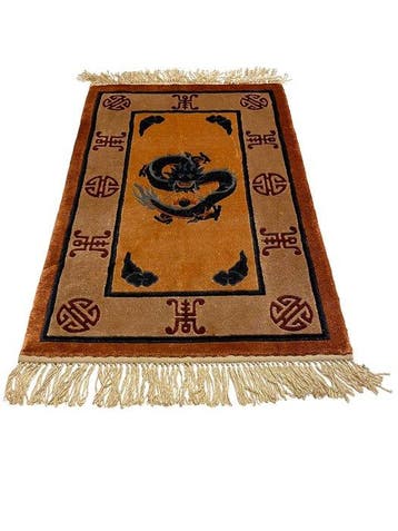 China - Tapis - 77 cm - 51 cm - Silk on Silk