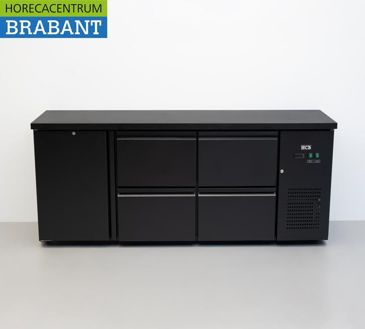 HCB Backbar Bar Cooler 1 porte et 4 tiroirs 425 litres 200,5, Articles professionnels, Horeca | Équipement de cuisine, Envoi