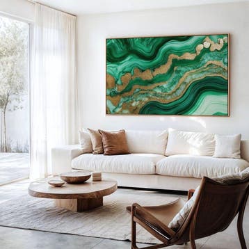 Iconica - Emerald Malachite Veins - Unique 1/1 XXL (100 x, Antiek en Kunst