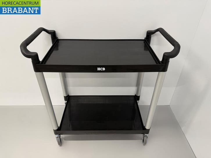 HCB Chariot de service en plastique 2 étages 102 cm Horeca, Articles professionnels, Horeca | Autre, Envoi