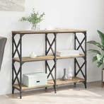vidaXL Wandtafel Artisan Eiken 100 x 28 x 80,5 cm Bewerkt, Verzenden, Nieuw