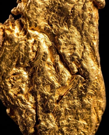Goud Goud nugget - Hoogte: 16.3 mm - Breedte: 9.06 mm- 2.11