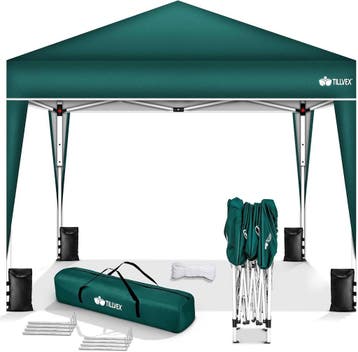 Tillvex® Partytent - 3x3m - Paviljoen - Easy Up - Groen, Verzenden, Nieuw