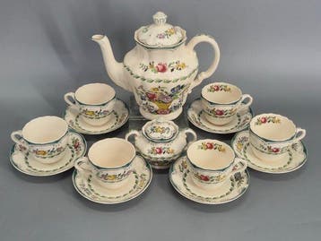 Spode Avondale Teeservice – Englisches Porzellan Set mit, Antiek en Kunst
