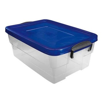 Voedselcontainer kunststof incl deksel met beugels 38 liter, Verzenden