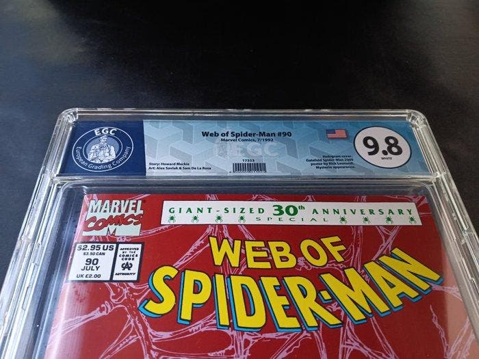 Web of Spider-Man #90 - Hologram Cover - EGC 9.8 - Sleight, Livres, BD | Comics