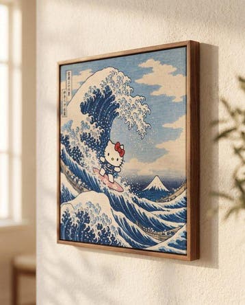 POPSAN - Hello Kitty Surfing the Great Wave () -
