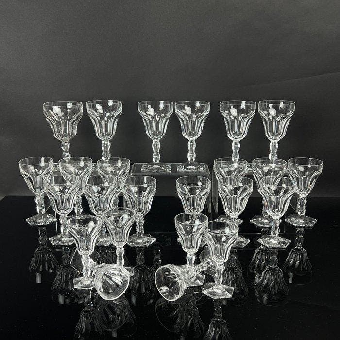 Val Saint Lambert - Drinkservies (24) - Lalaing -, Antiek en Kunst, Antiek | Meubels | Tafels