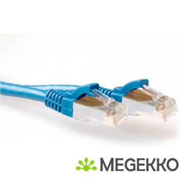 ACT Blauwe 10 meter SFTP CAT6A patchkabel snagless met RJ45, Informatique & Logiciels, Pc & Câble réseau, Verzenden