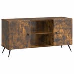 vidaXL TV Kast Gerookt eiken 102 x 34,5 x 50 cm Bewerkt hout, Verzenden, Nieuw