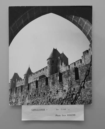 Jean Ribiere 1922 - 1989 - La Cité de Carcassonne - 1958, Antiek en Kunst, Kunst | Schilderijen | Modern