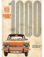 1967 NSU PRINZ 1000 INSTRUCTIEBOEKJE NEDERLANDS