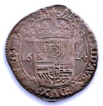 Spaanse Nederlanden. Felipe IV. 1 Escalin 1624 Bruselas