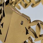 Argent 925. Plaqué or. - Bracelet - Bracelet rigide.