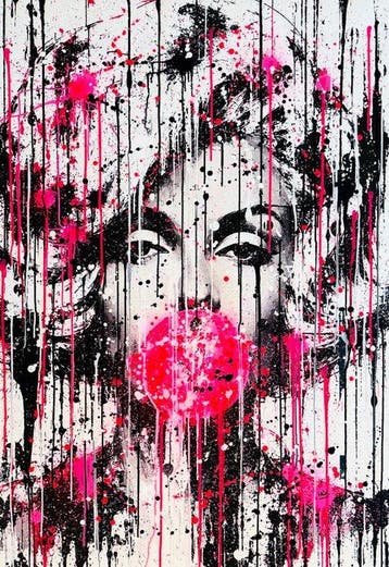 HÖK (1984) - Marilyn Black & Pink (2/2) - XXL, Antiquités & Art