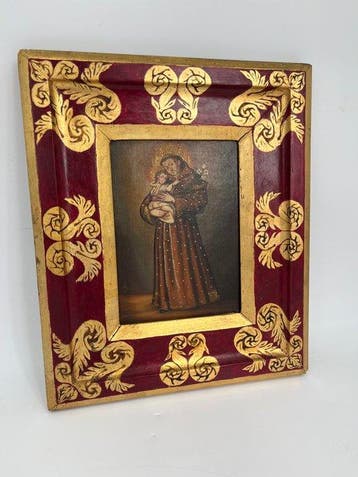 Lijst- Sint-Antonius van Padua met het Kind Jezus - 35 x 40