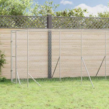 vidaXL Hondenkennel voor buiten 2x6x2 m gegalvaniseerd staal, Verzenden, Nieuw