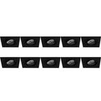 Spot Armatuur 10 Pack - Kantelbare GU10 Inbouwspot met LED T, Huis en Inrichting, Verzenden, Nieuw