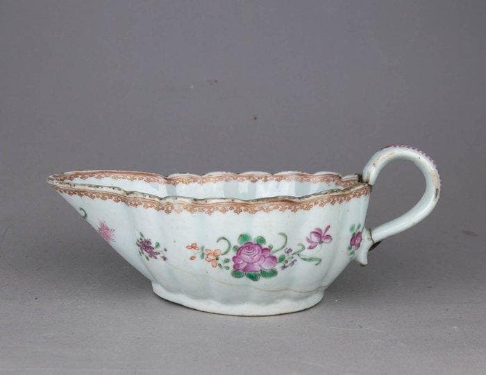 Compagnies des Indes - Saucière - Famille Rose, cruche à, Antiquités & Art, Antiquités | Autres Antiquités