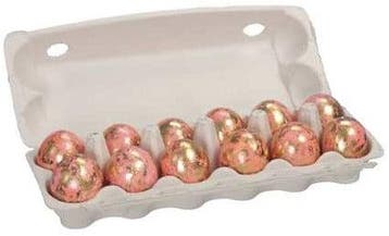 Kippeneieren goud spikkel roze leeggeblazen voor decoratie, Nieuw