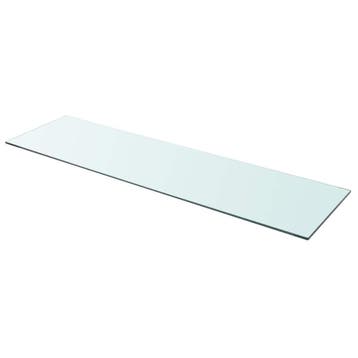 vidaXL Wandschap transparant 110x30 cm glas, Huis en Inrichting, Kasten | Wandmeubels, Verzenden, Nieuw