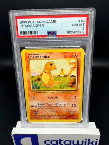 Pokémon - 1 Graded card - Charmander 46/102 PSA 8 - English, Nieuw