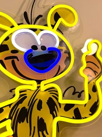 Marsupilami - Enseigne lumineuse au néon - Plexiglass