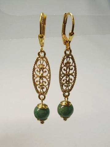 Zonder minimumprijs - Oorbellen Zilver, Verguld - 6.00ct., Bijoux, Sacs & Beauté, Boucles d'oreilles