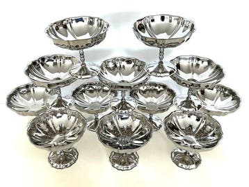Twaalf prachtige ijscoupes - Dessertservies - Elegant design