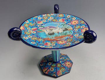 Émaux de Longwy - Tazza - Faïence - Objet de table Art déco, Antiek en Kunst