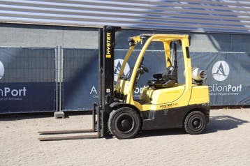 Veiling: Heftruck Hyster H3.0FT LPG 2730kg 4.9m 2007, Ophalen