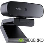AUKEY PC-W3S webcam 2 MP 1920 x 1080 Pixels USB 2.0 Zwart, Computers en Software, Webcams, Verzenden, Nieuw