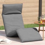 vidaXL Ligstoel inklapbaar 175x54x8,5 cm Oxford stof grijs, Tuin en Terras, Verzenden, Nieuw