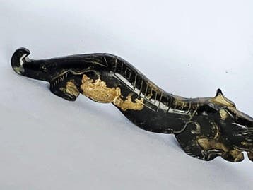 Oud-Chinees, Han-dynastie jade Donker Hard stenen Draak -