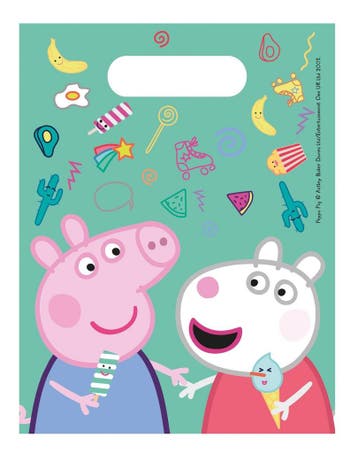 Peppa Pig Uitdeelzakjes 23cm 6st, Verzenden, Nieuw