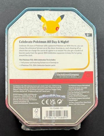 Pokémon - 1 Box - Pokémon 30th Celebration Sylveon ex Tin -, Nieuw