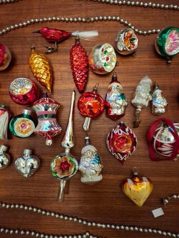 Kerstballen (28) - Glas - Antieke en vintage kerst