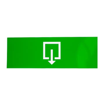 Noodverlichting - sticker - exit - 300x100mm, Verzenden, Nieuw